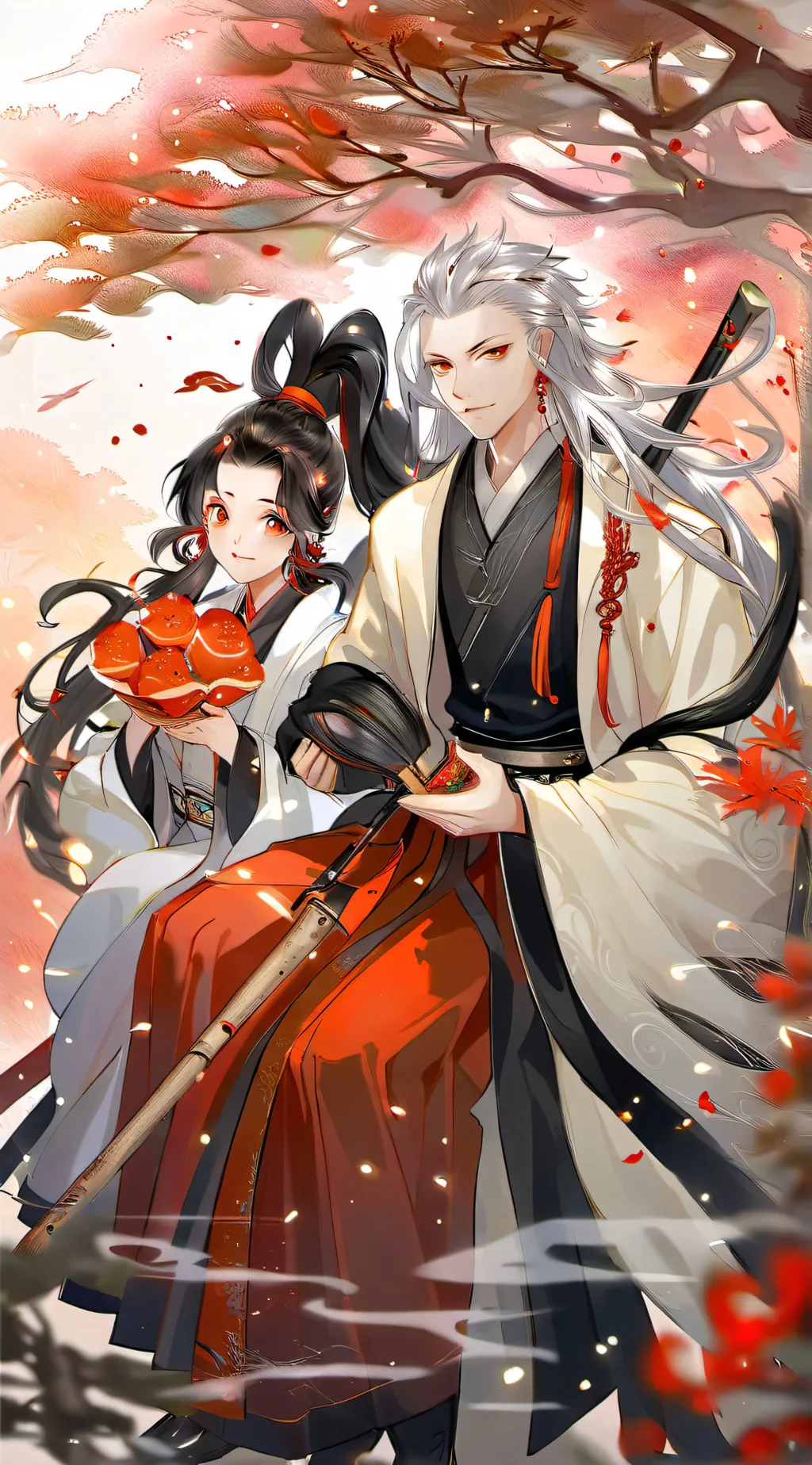 ai character: Kny soulmate color background