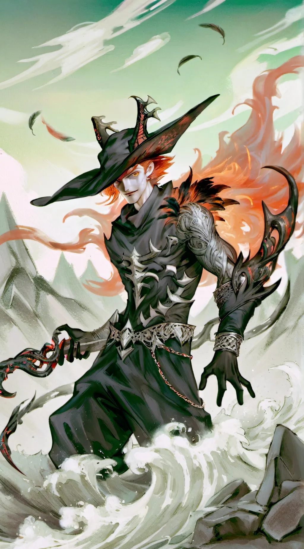 ai character: demon Engel background