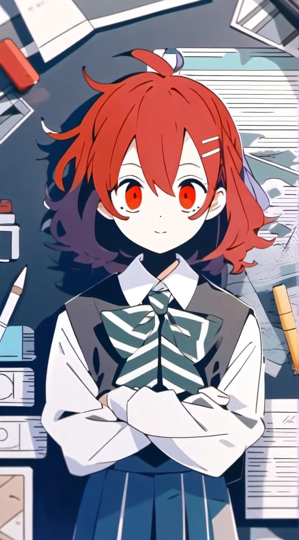 ai character: Warui Neko  background