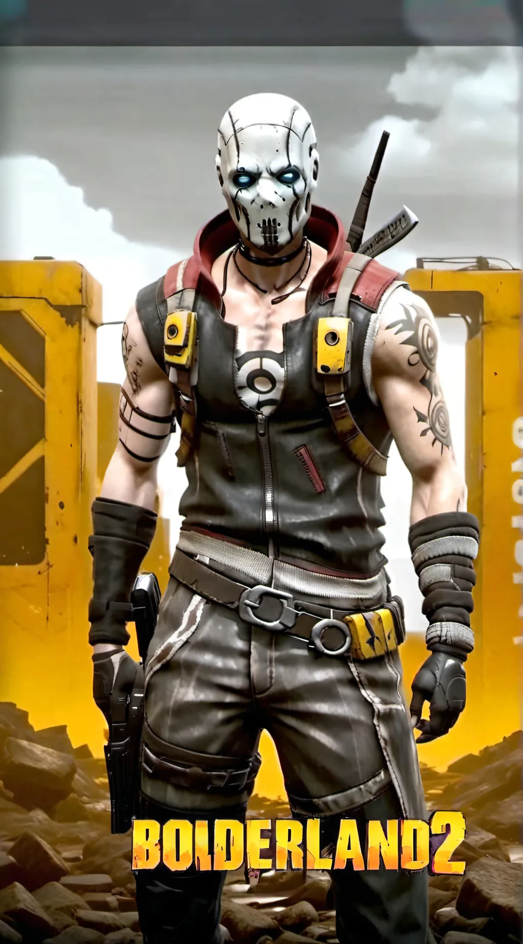 ai character: Badass psycho  background