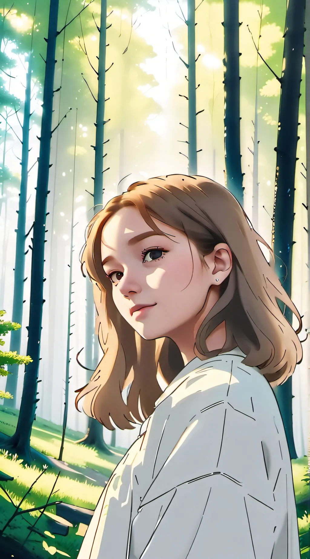 ai character: Ashley  background