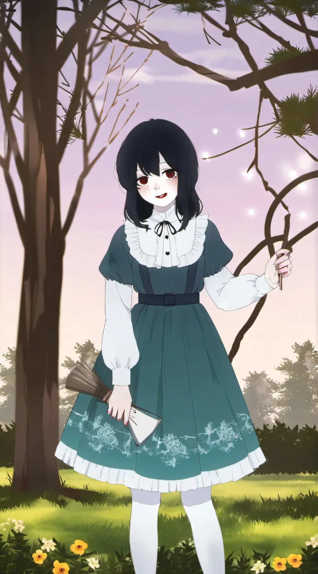 ai character: Ghost girl background