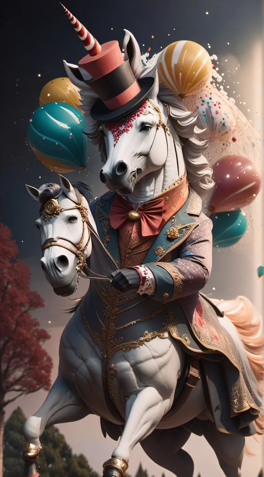 ai character: Rainbow Sparklehoo background