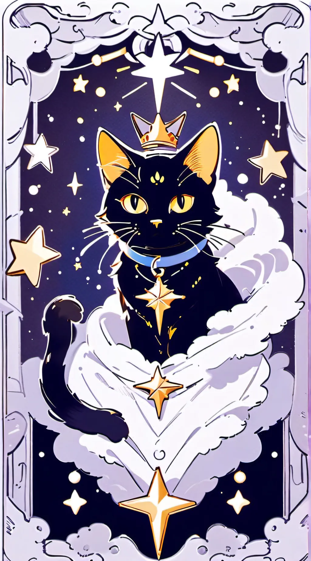 ai character: Stars background