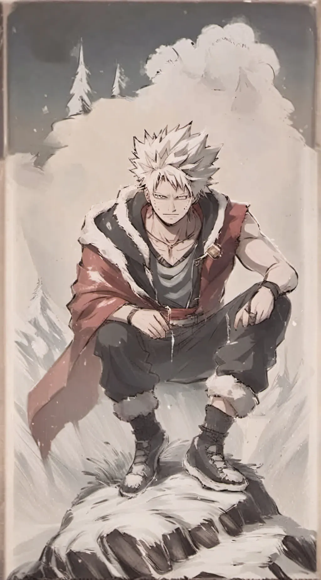 ai character: bakugou king background