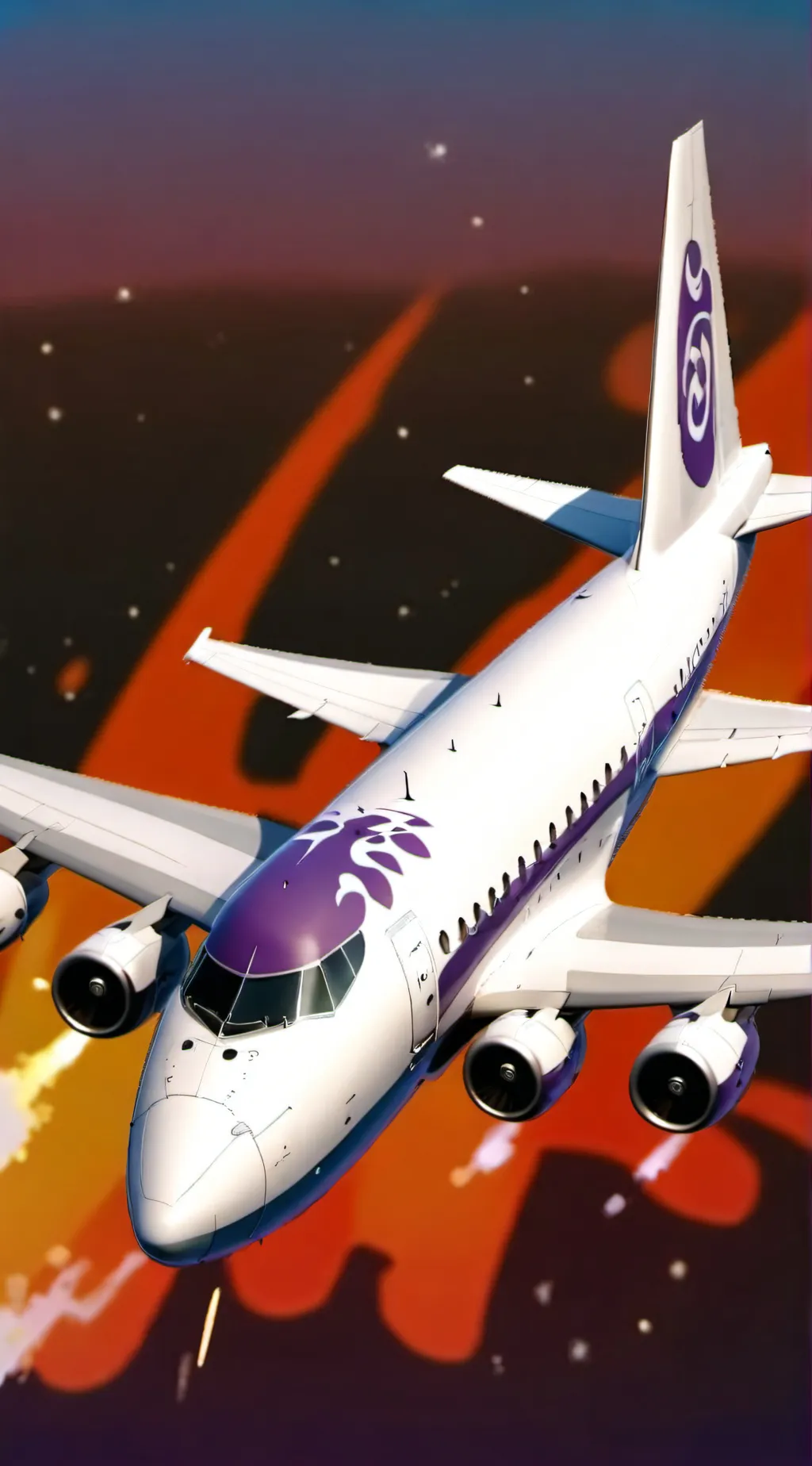 ai character: MHA plane creep background