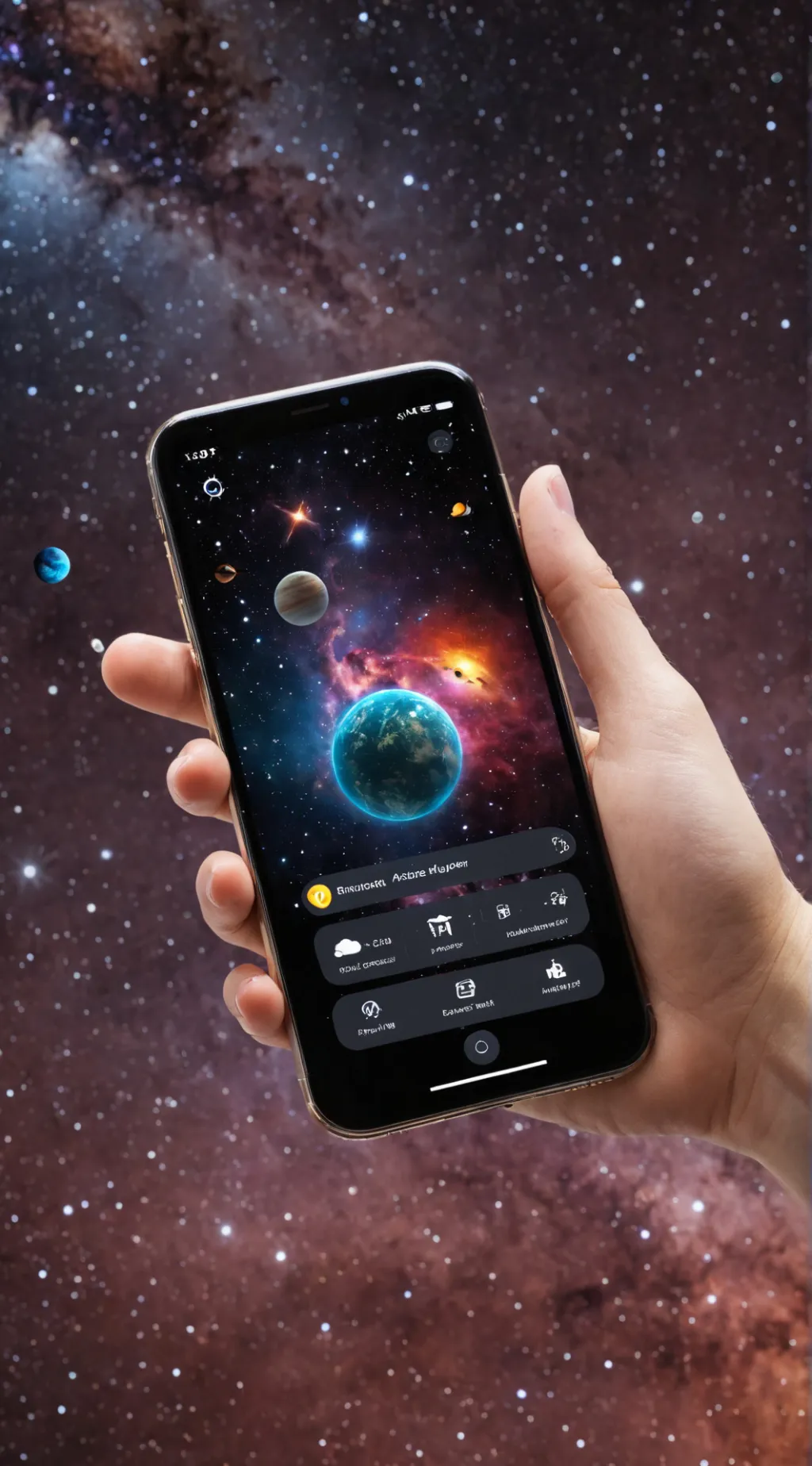 ai character: AstroExplorer: V1 background