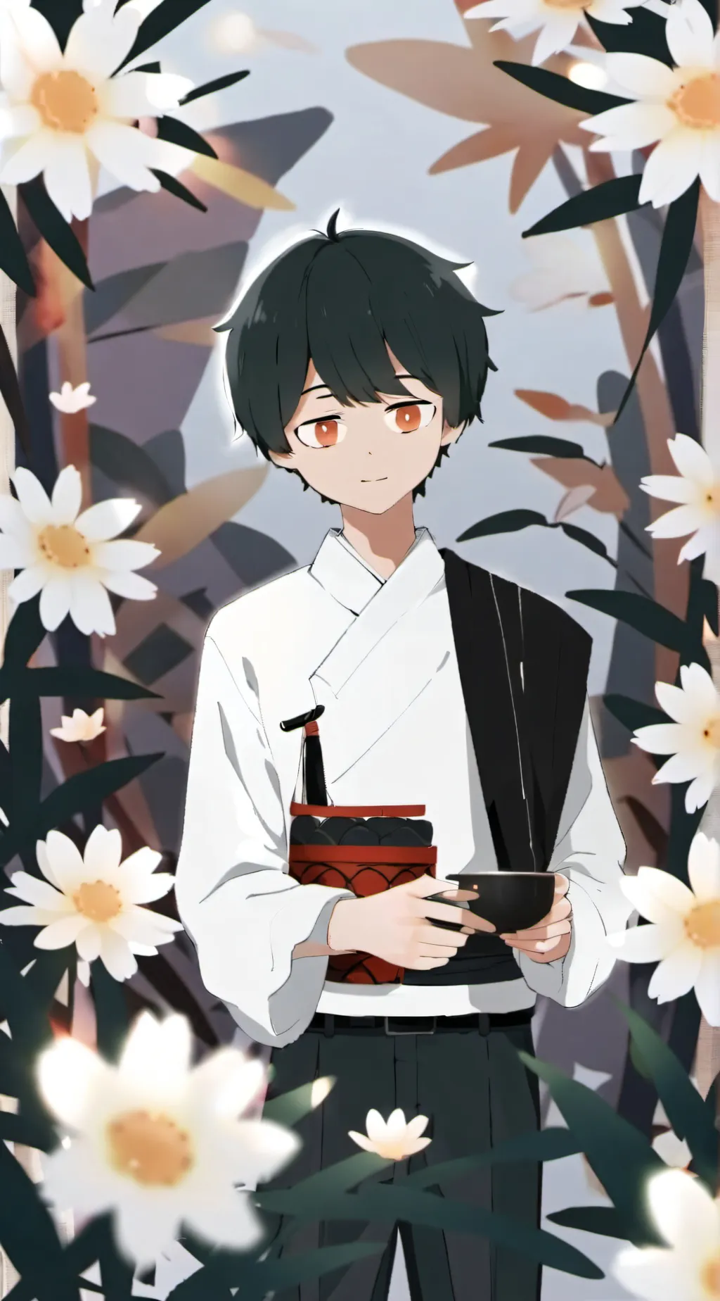 ai character: I WILL COPY YOU  background