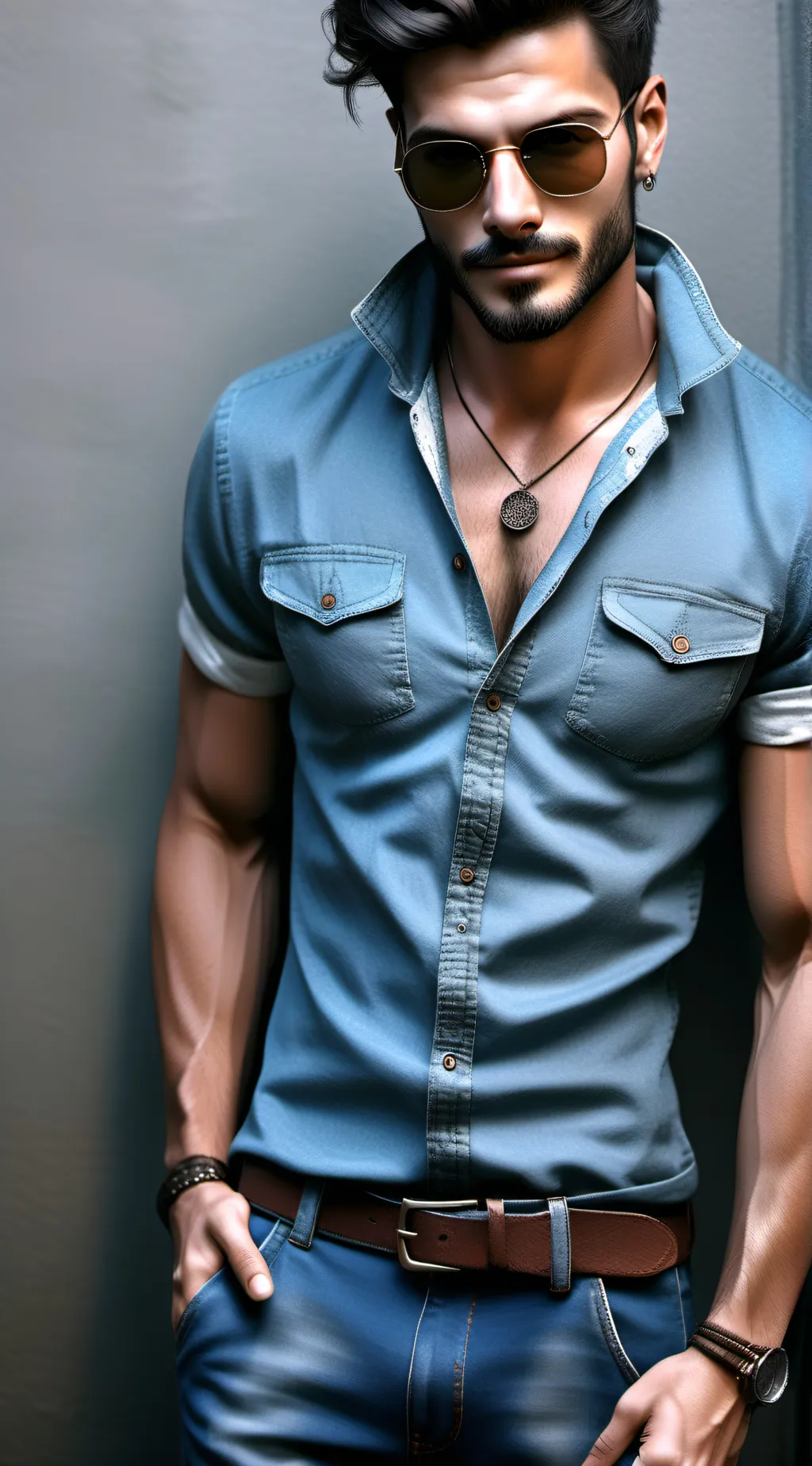 ai character: Caleb ￼ background