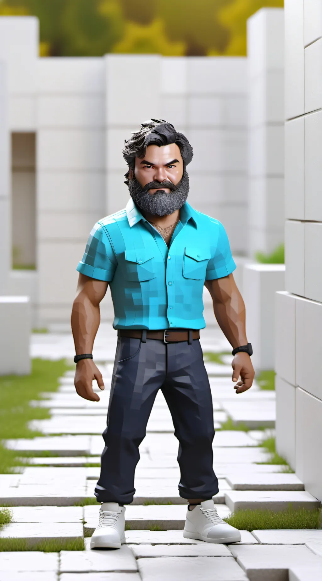 ai character: Jack White background