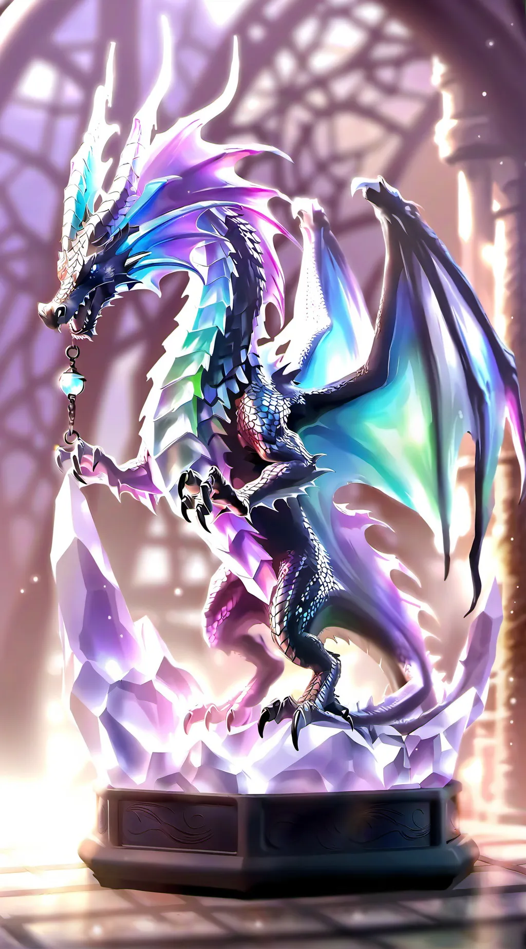 ai character: ender Dragon  background