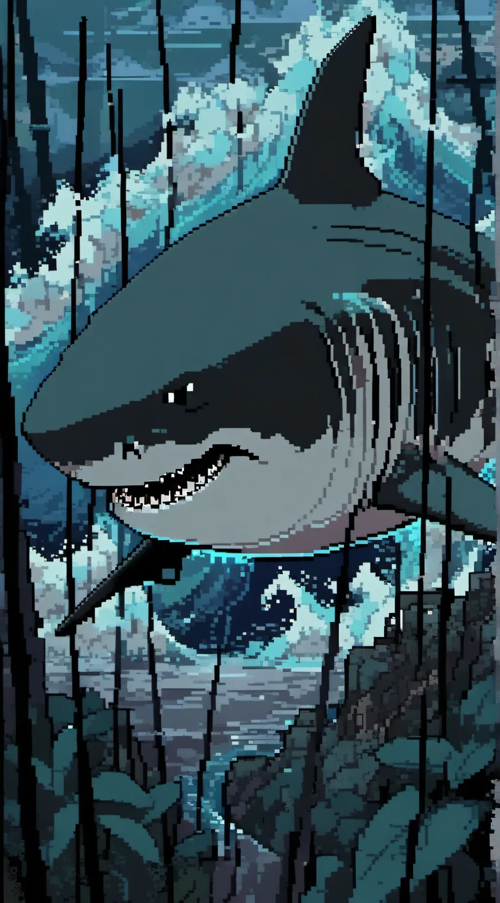 ai character: Shark background