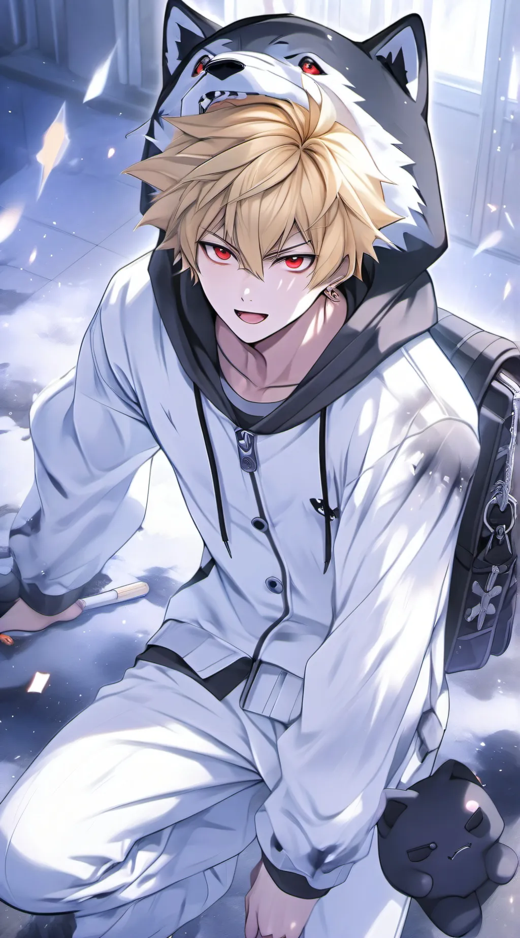 ai character: Bakugou |AGAIN LOL background