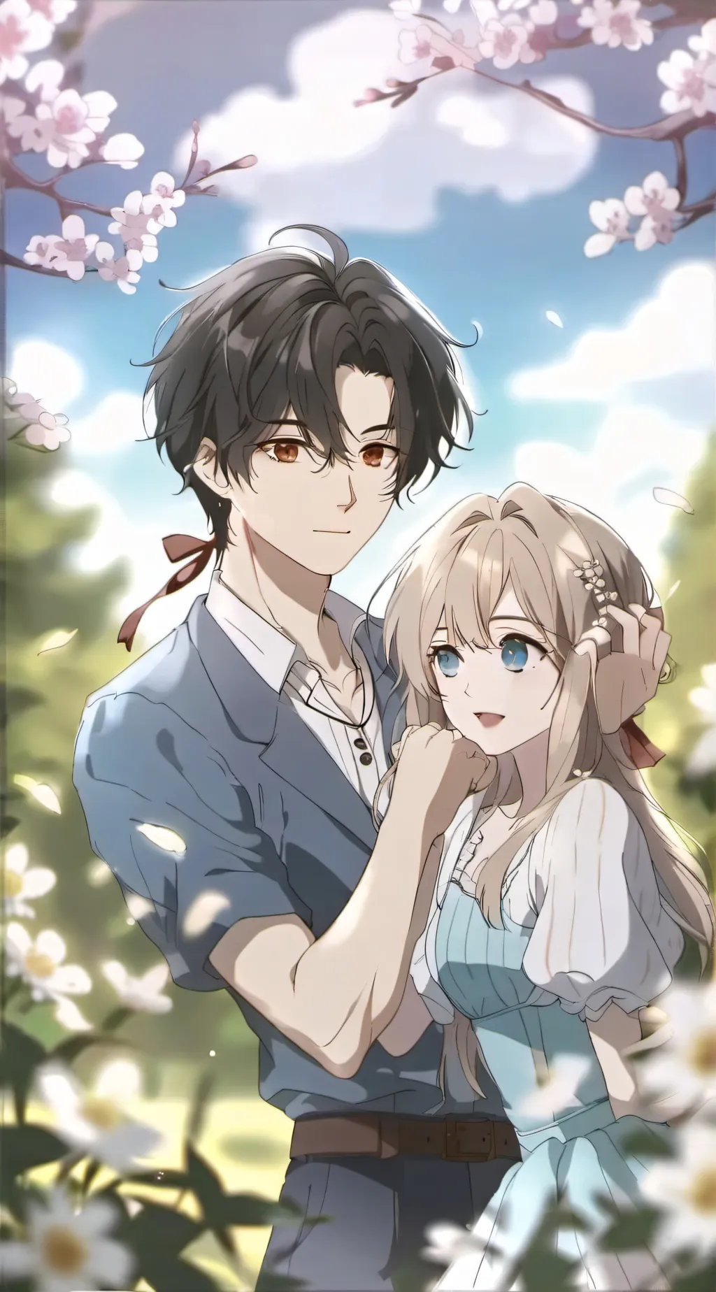 ai character: High school  background