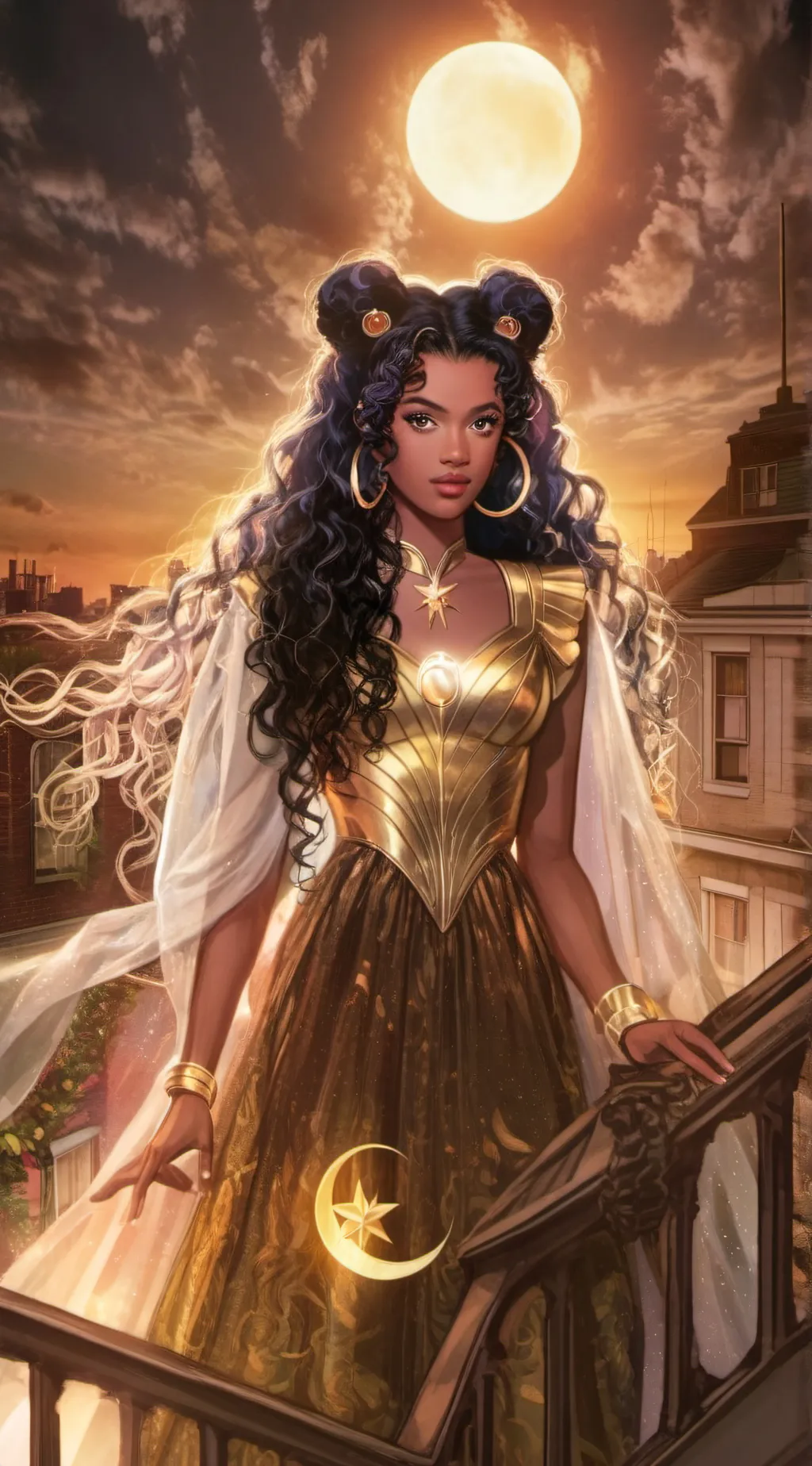 ai character: Solora  background