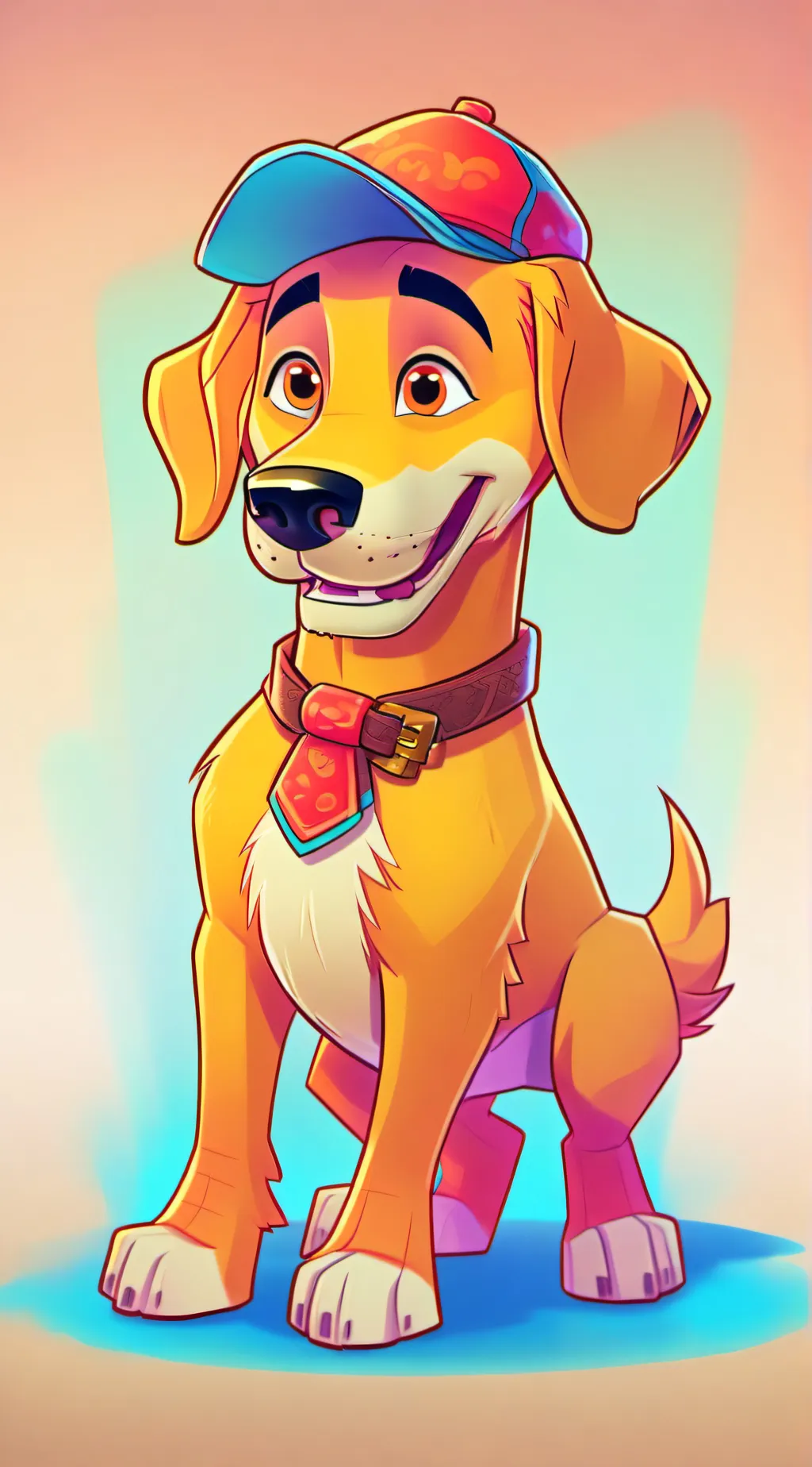 ai character: chickn nugget background