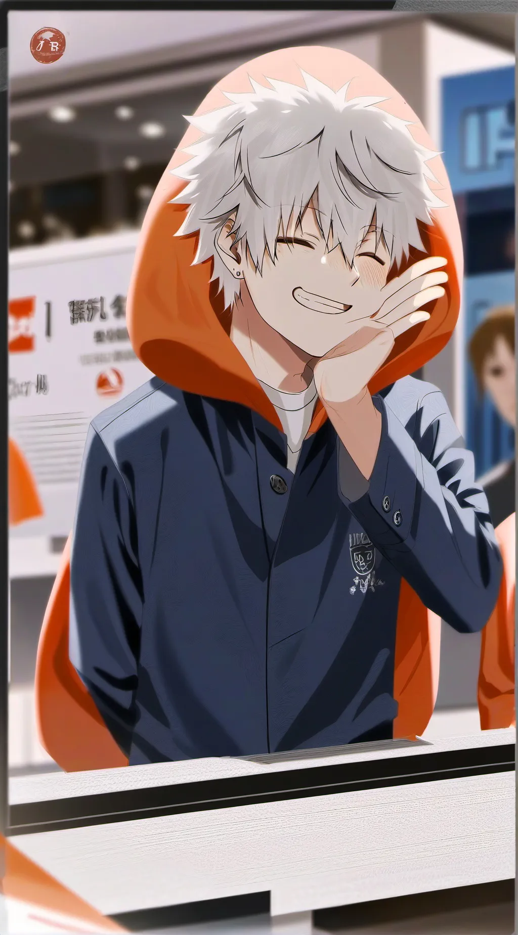 ai character: Nice Bakugo background