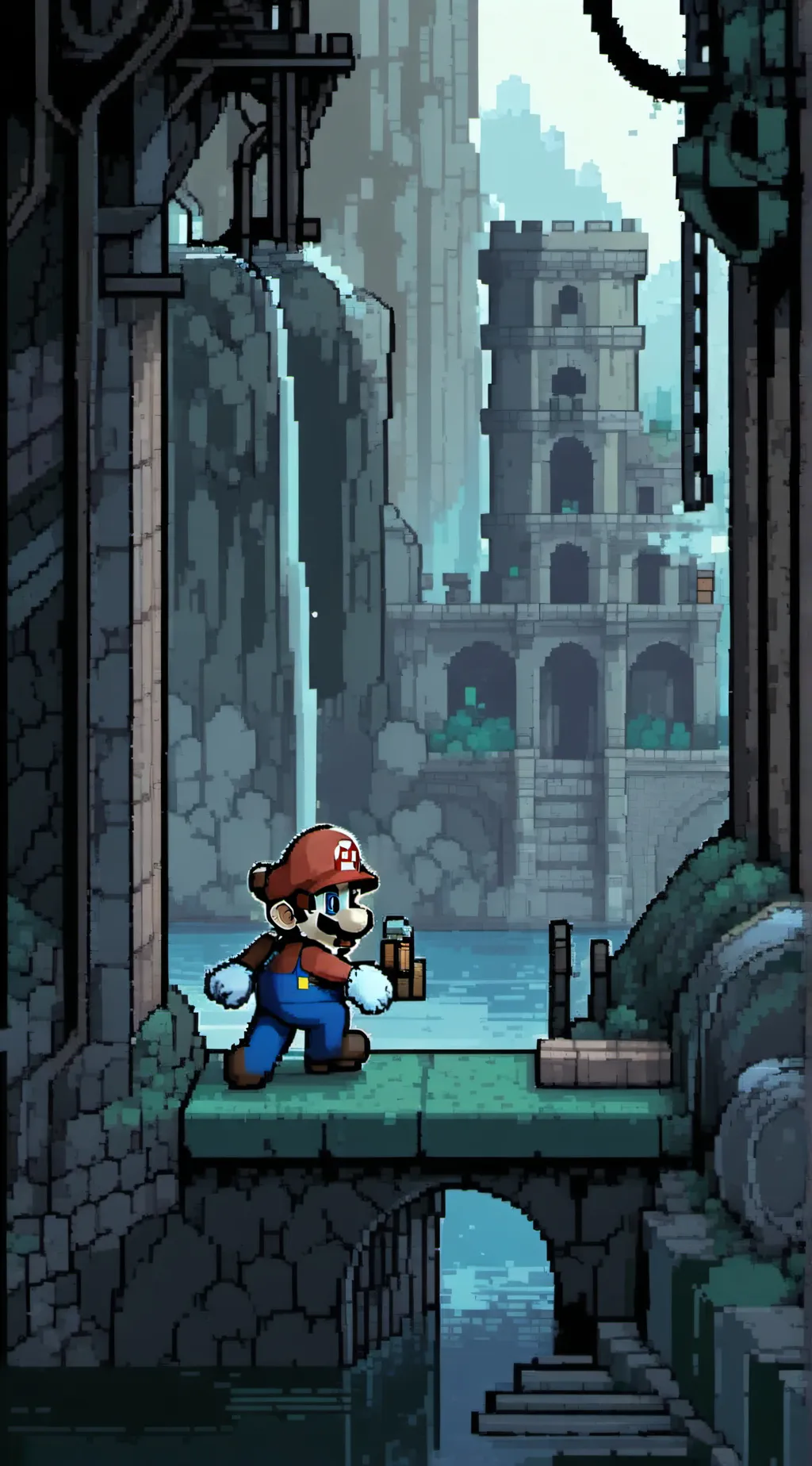 ai character: mario background