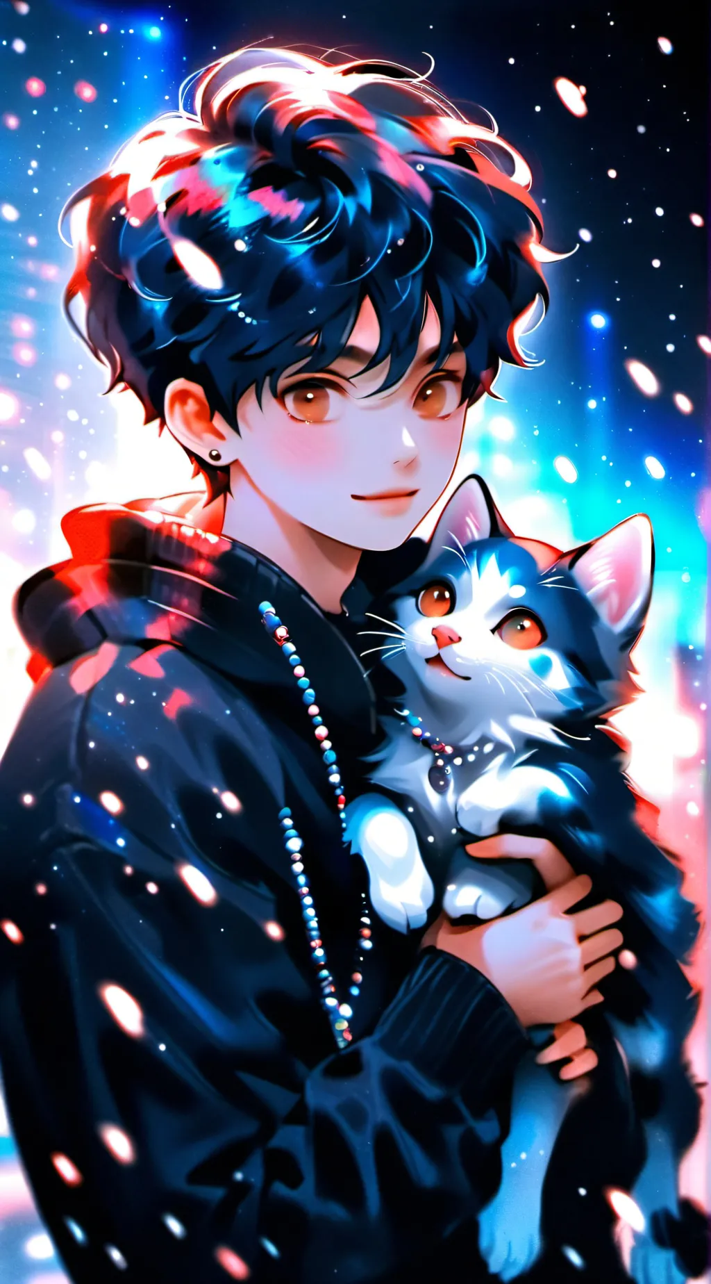 ai character: Silas and Skye  background