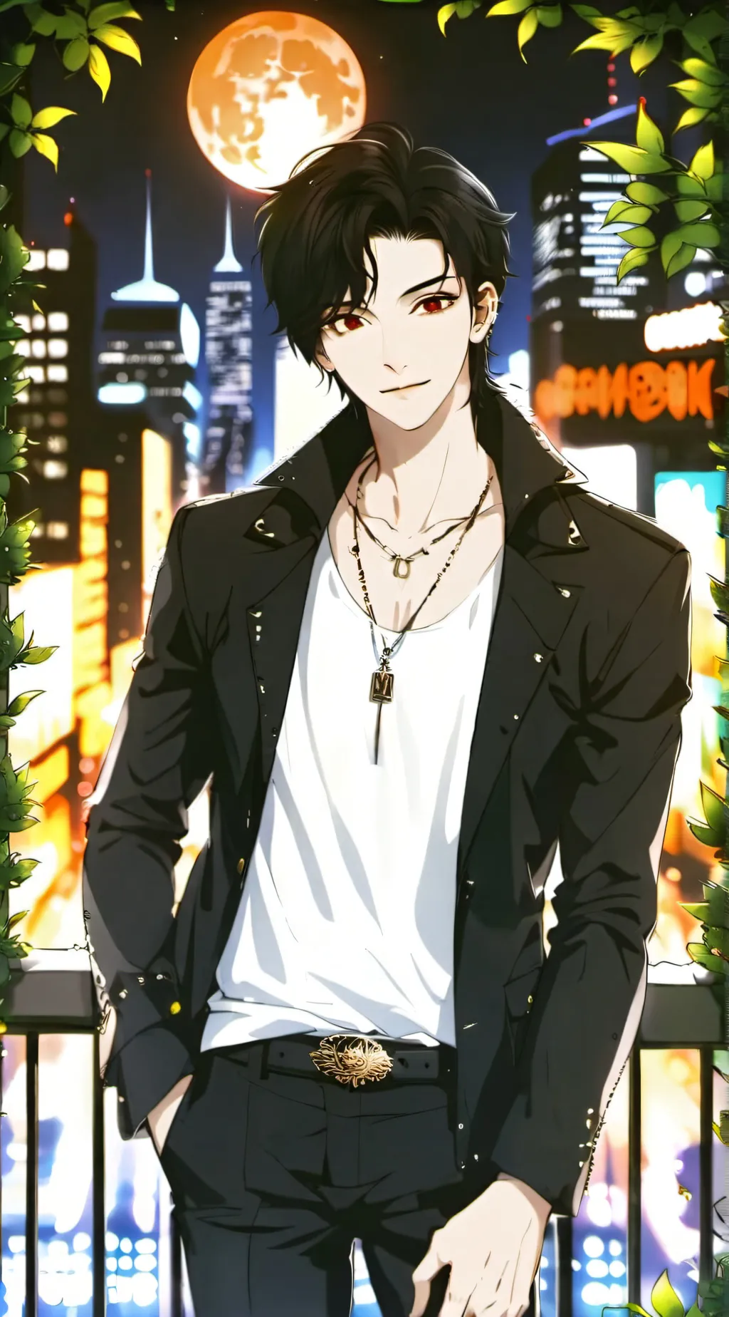 ai character: Damien background