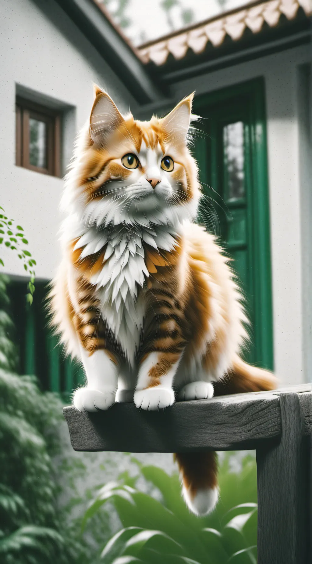 ai character: Orangge background