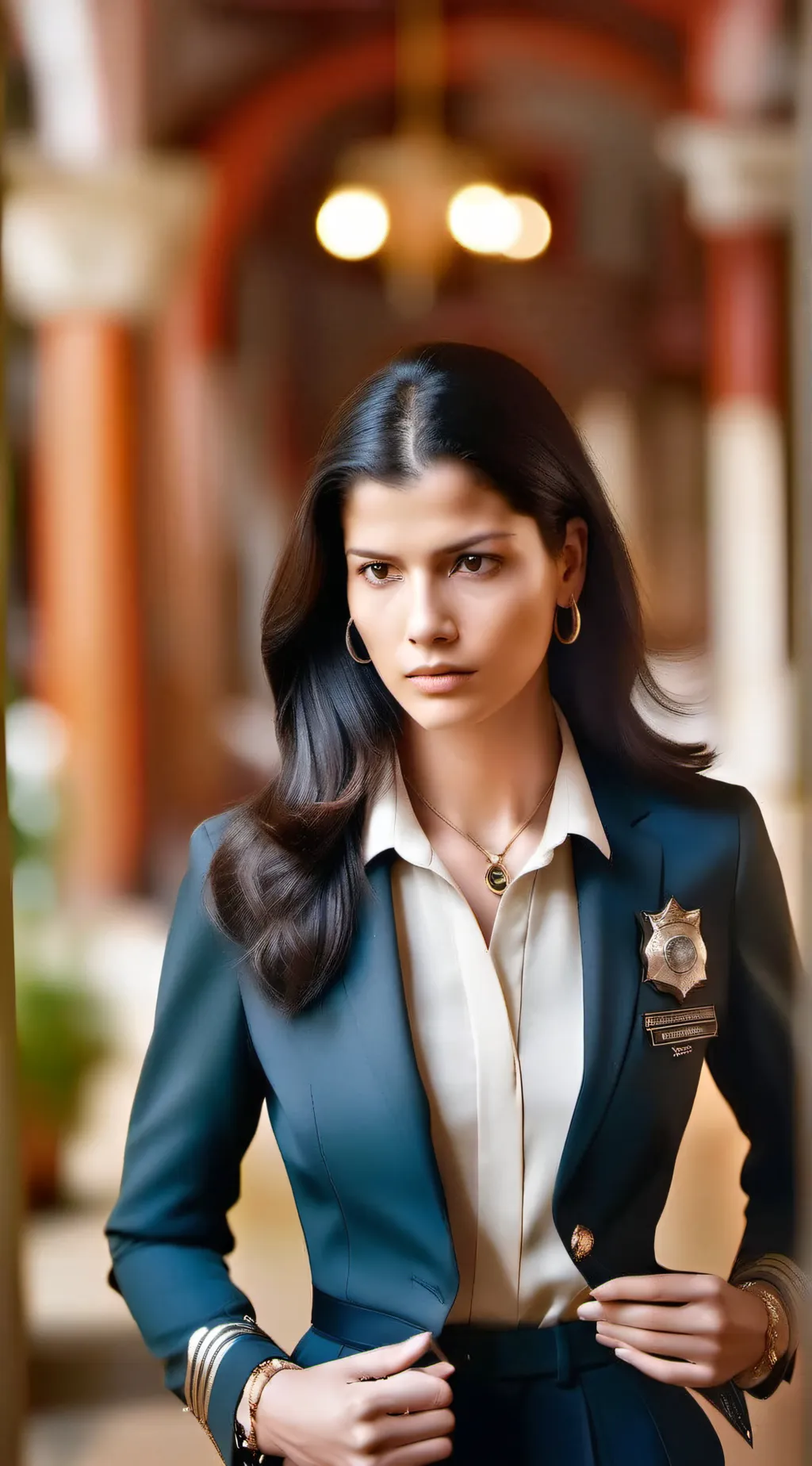 ai character: Chief Rodriguez  background