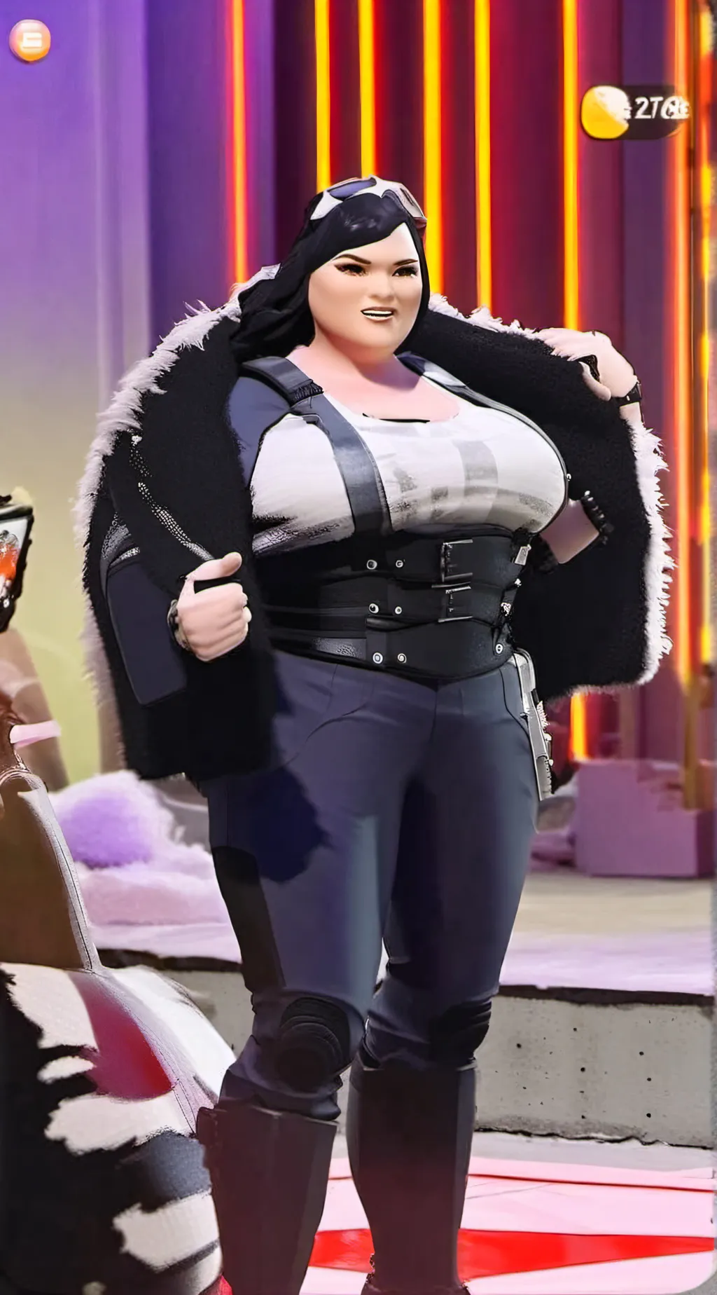 ai character: Hailey  background