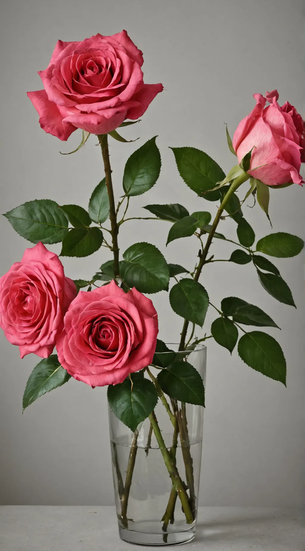 ai character: roses background