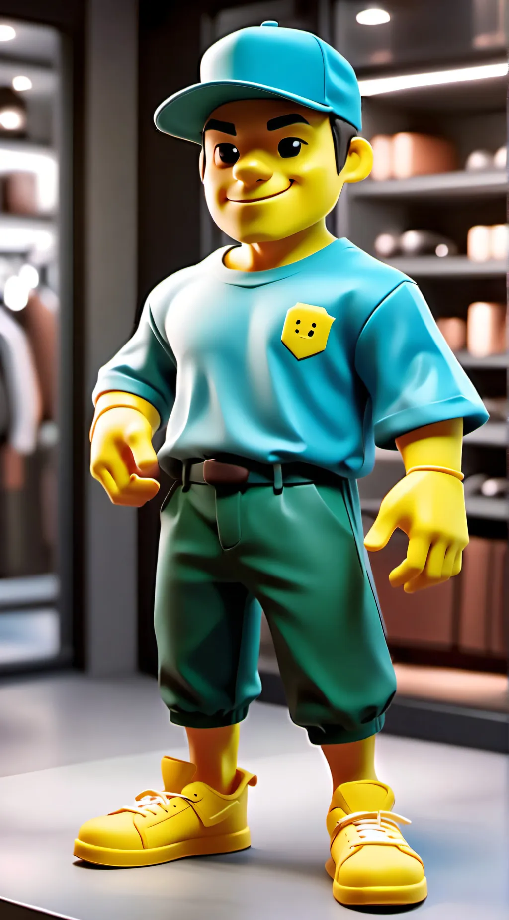 ai character: noob cashier background