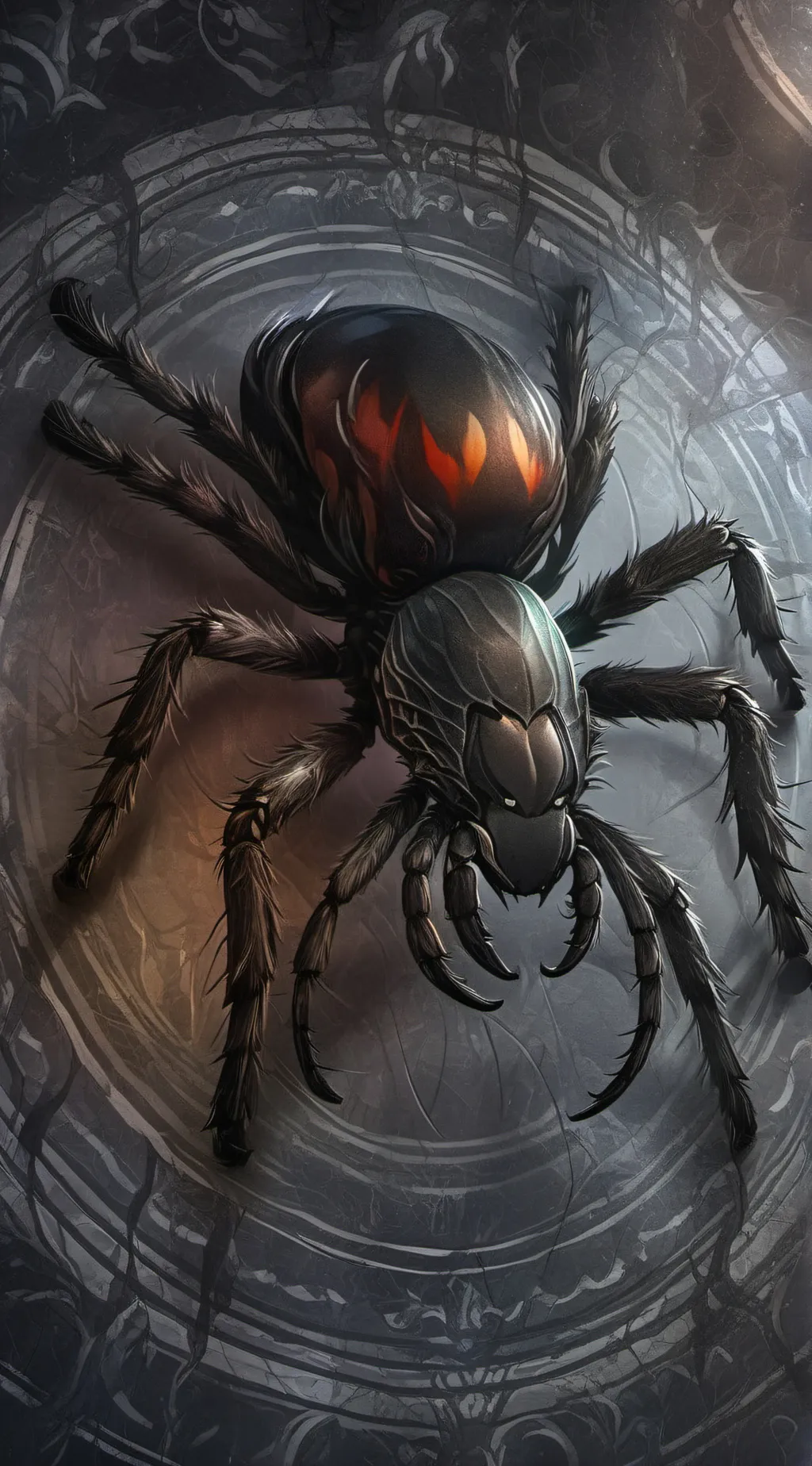 ai character: spider background