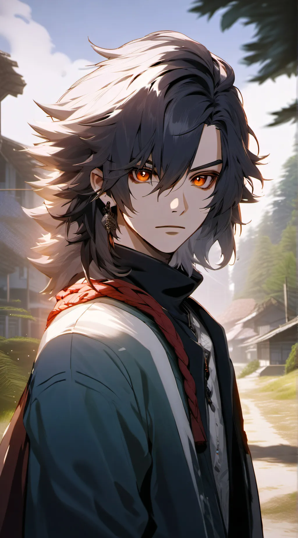 ai character: Alex Albuquerque  background