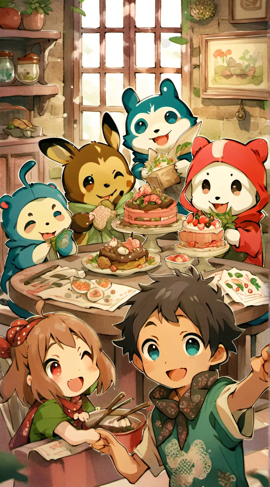 ai character: sc day off background