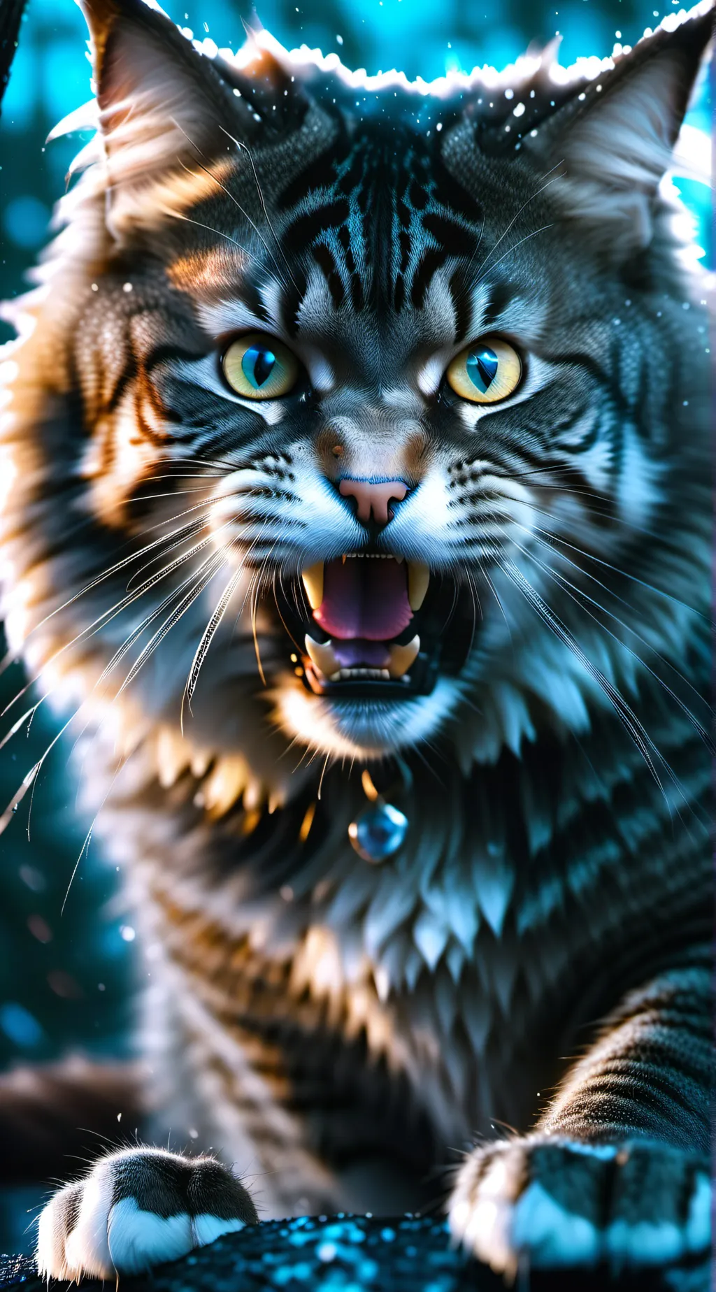 ai character: ANGRIEST CAT background