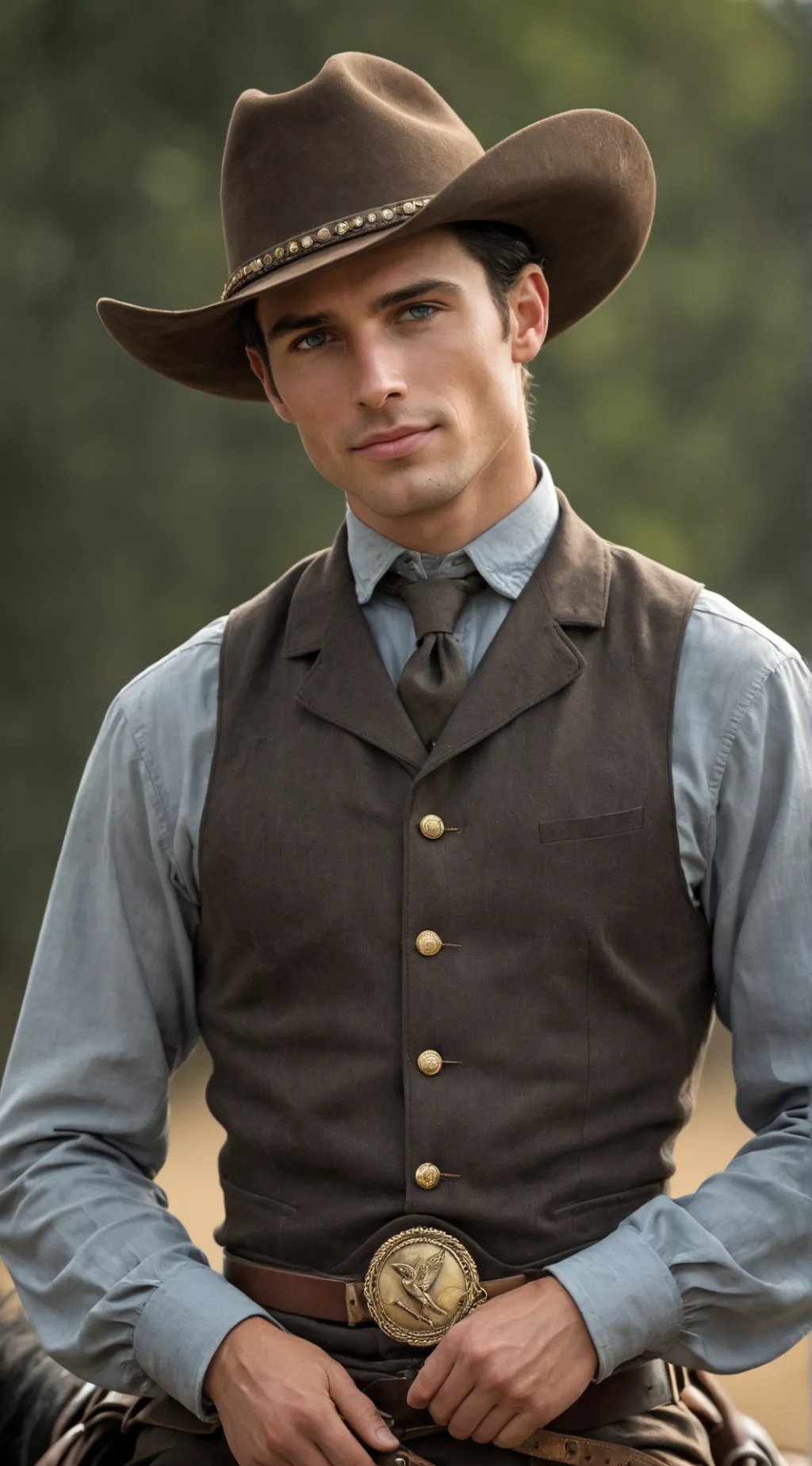 ai character: Luke McCreery  background