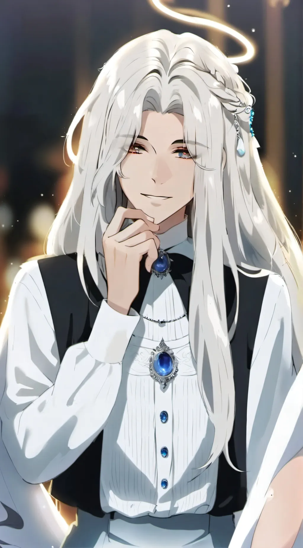 ai character: Grim luna background