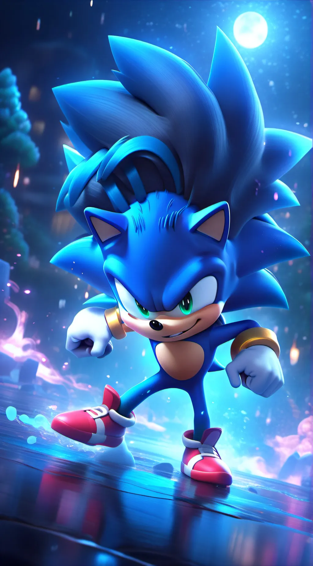 ai character: Sonic infested background
