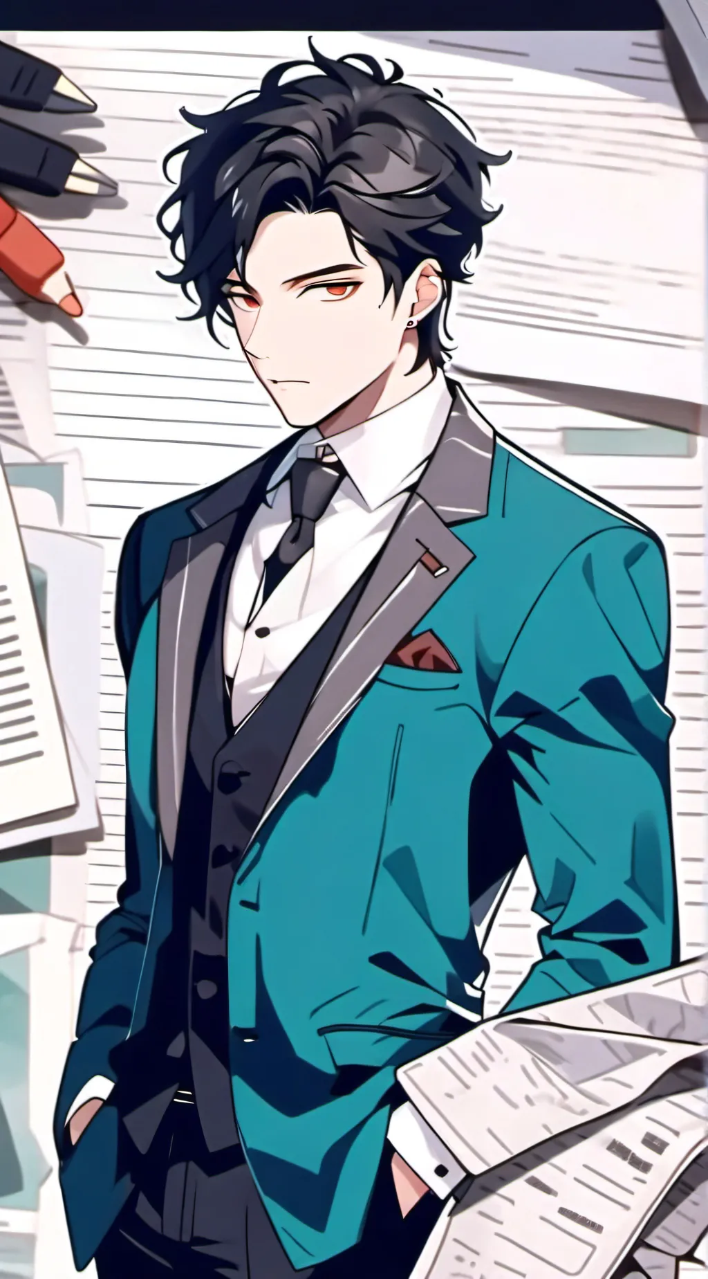 ai character: Maxwell  background