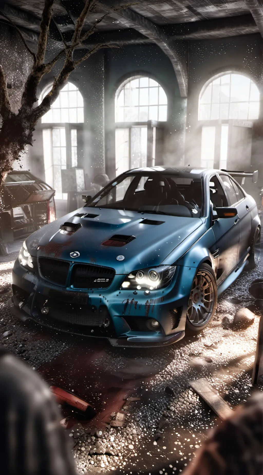 ai character: CAR TALK  background