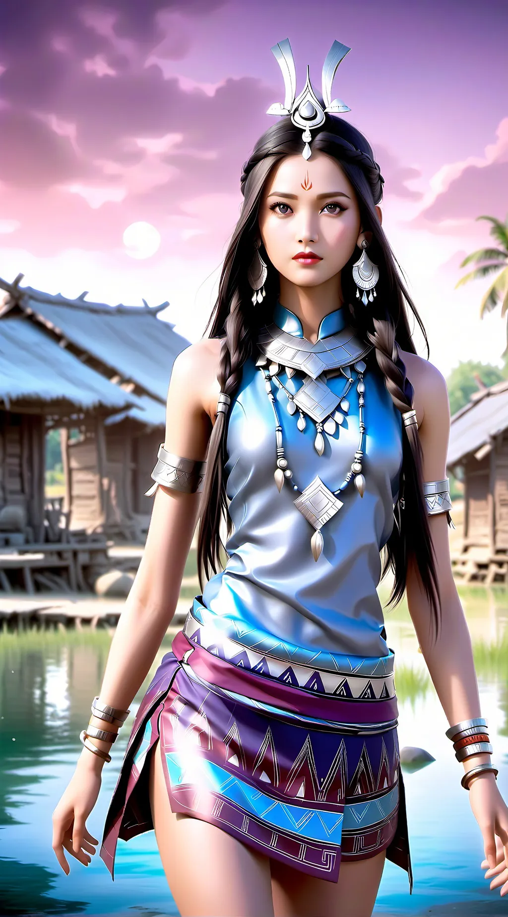 ai character: Evelyn Skyfire background