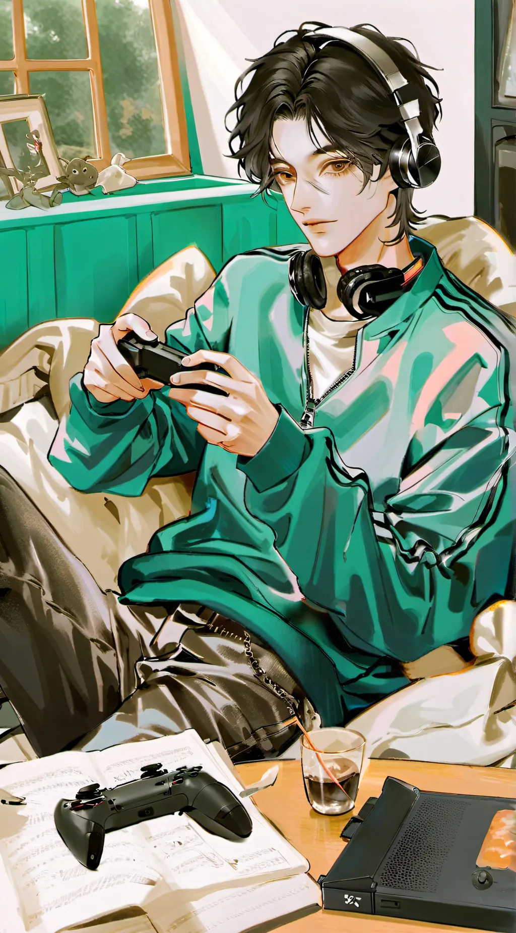 ai character: Hayden. L background