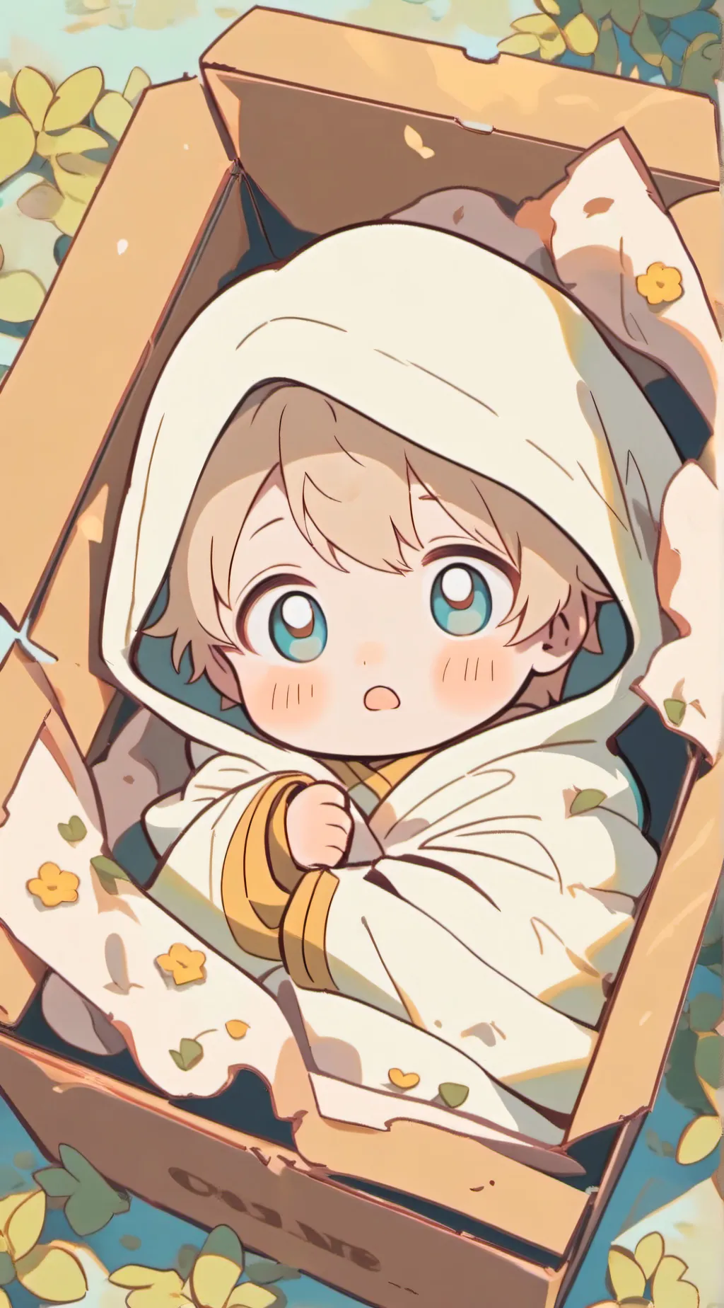 ai character: Lonely baby background