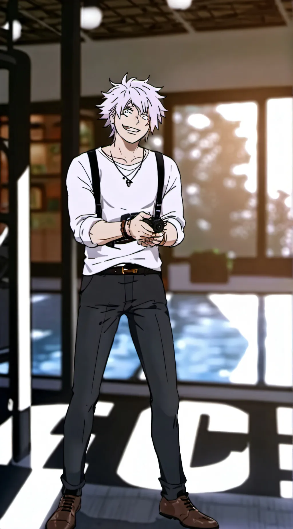 ai character: Gojo (on crack) background