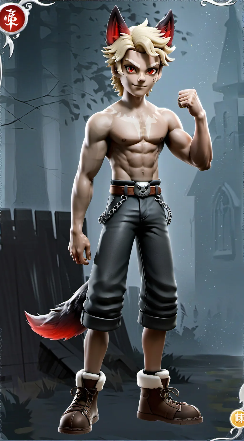 ai character: bakugo background