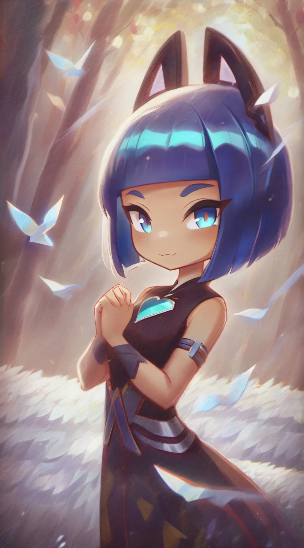 ai character: HH but you Anhka  background