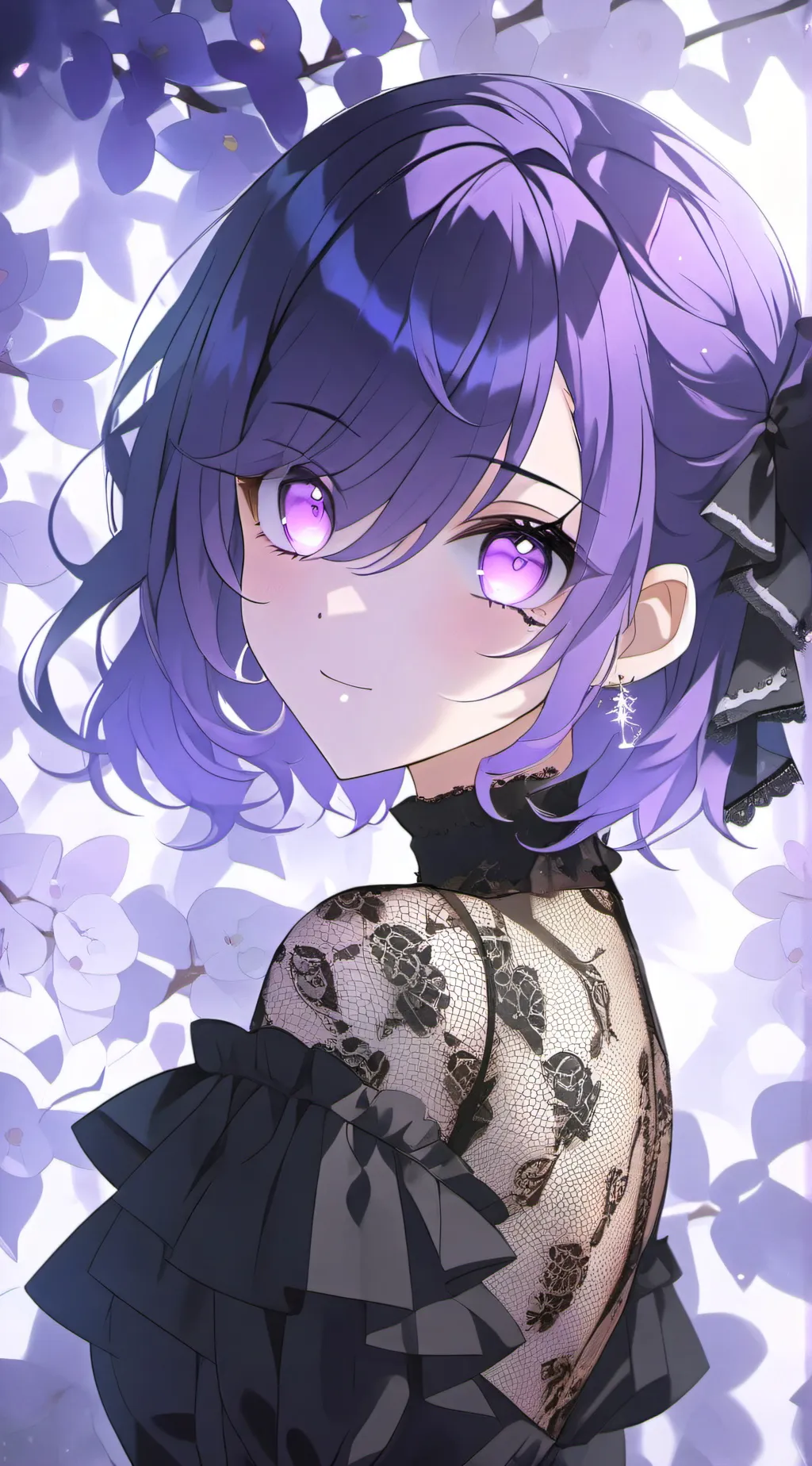 ai character: Pu3ple background