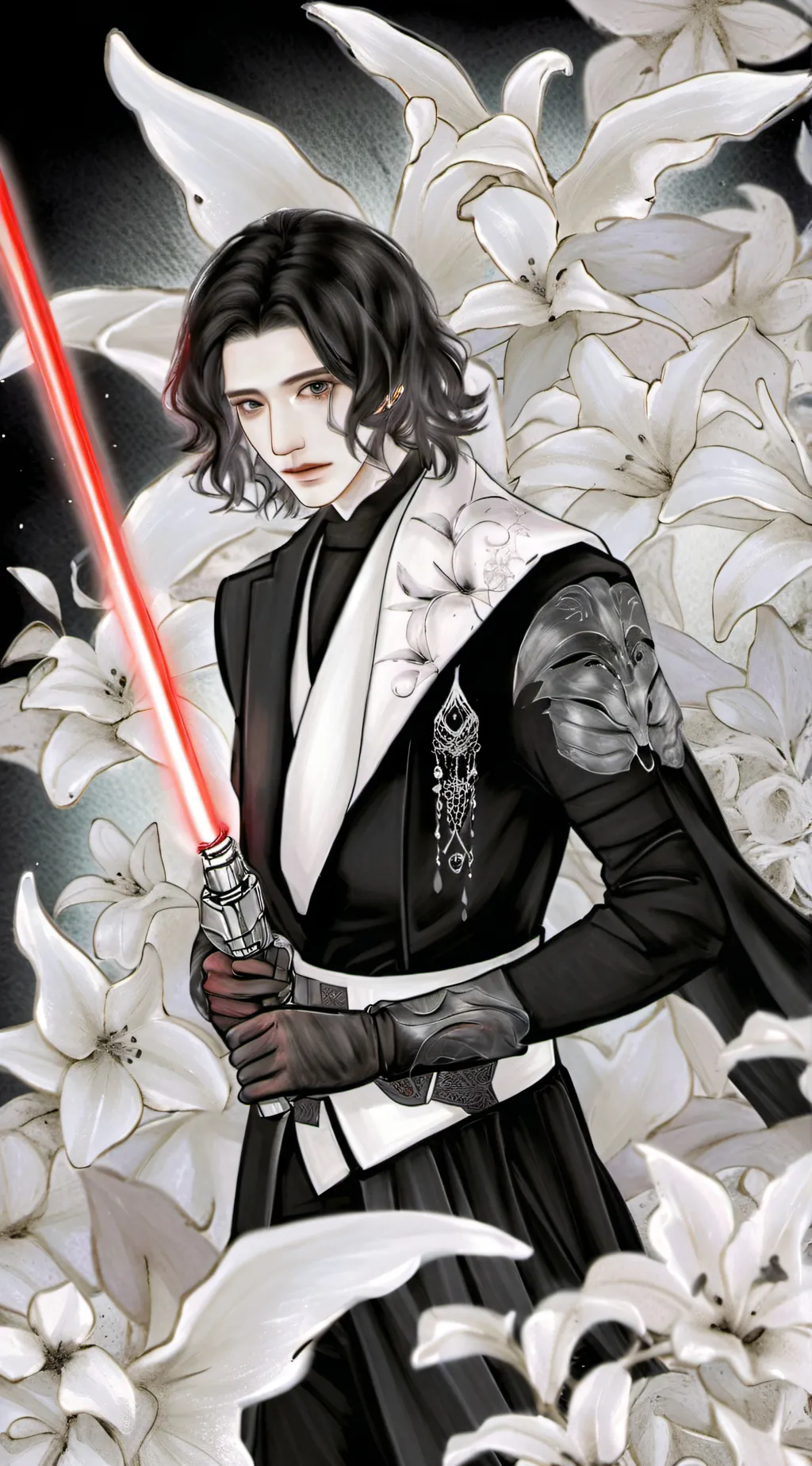 ai character: kylo ren  background