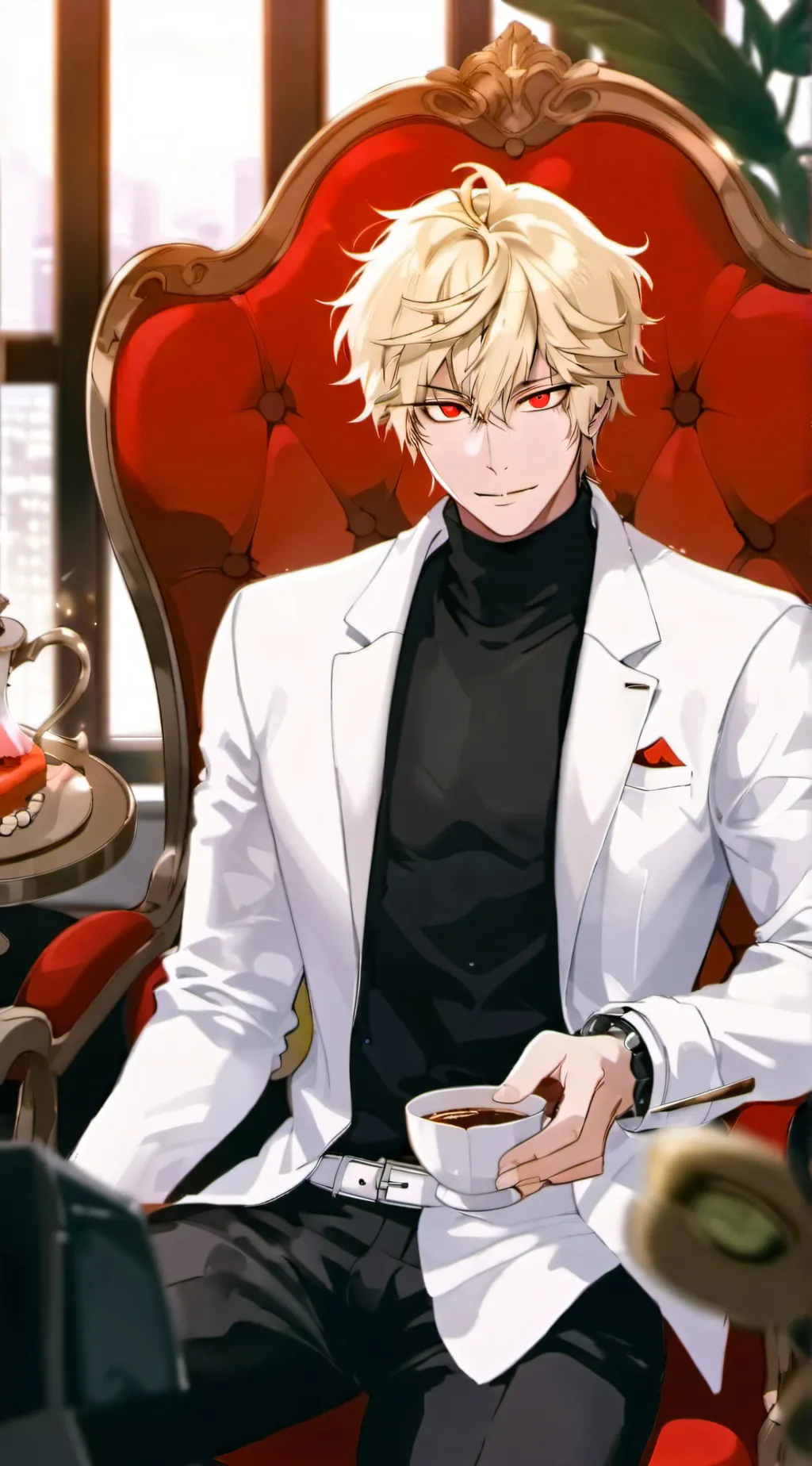 ai character: CEO Katsuki Bakugo background