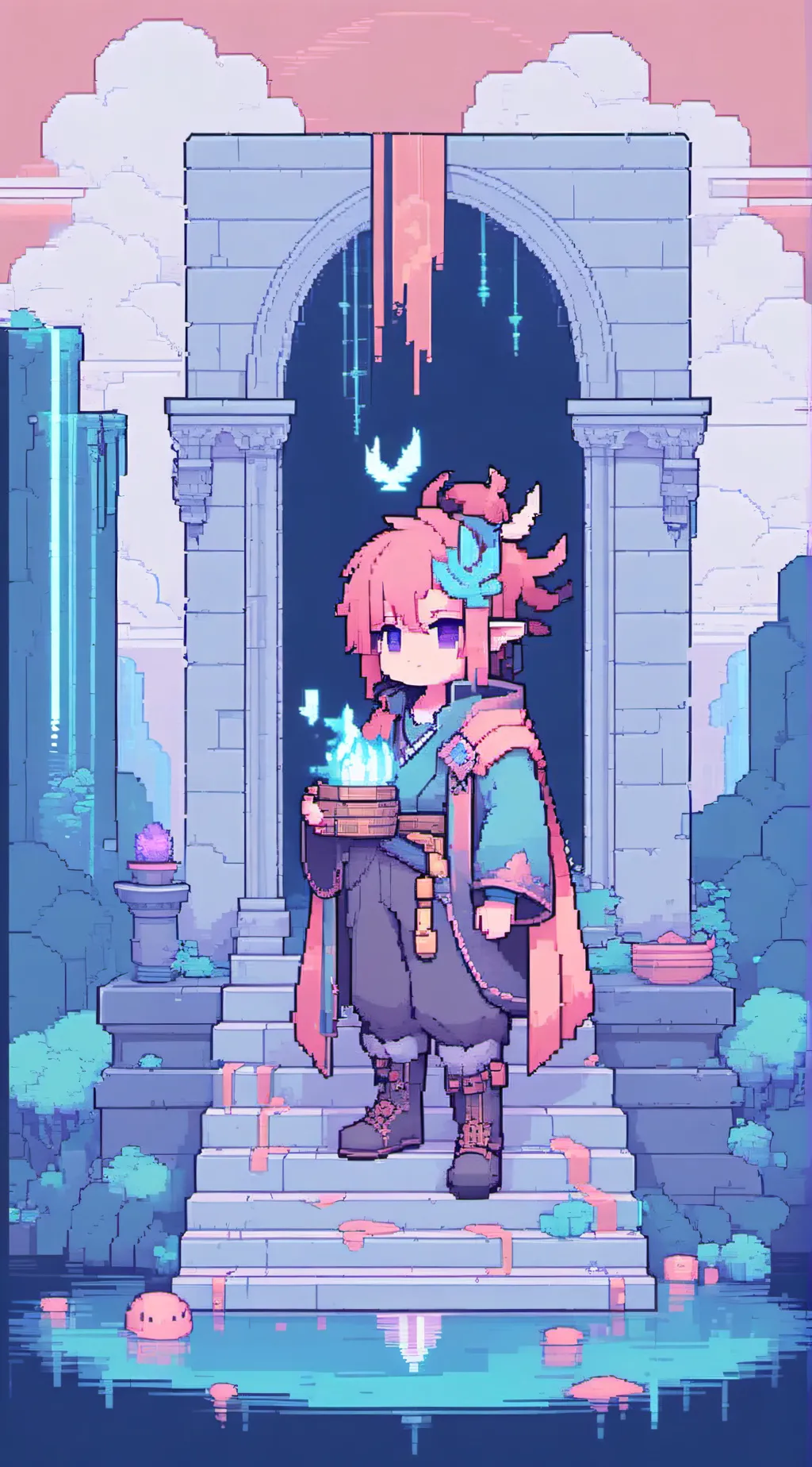 ai character: Summoner background