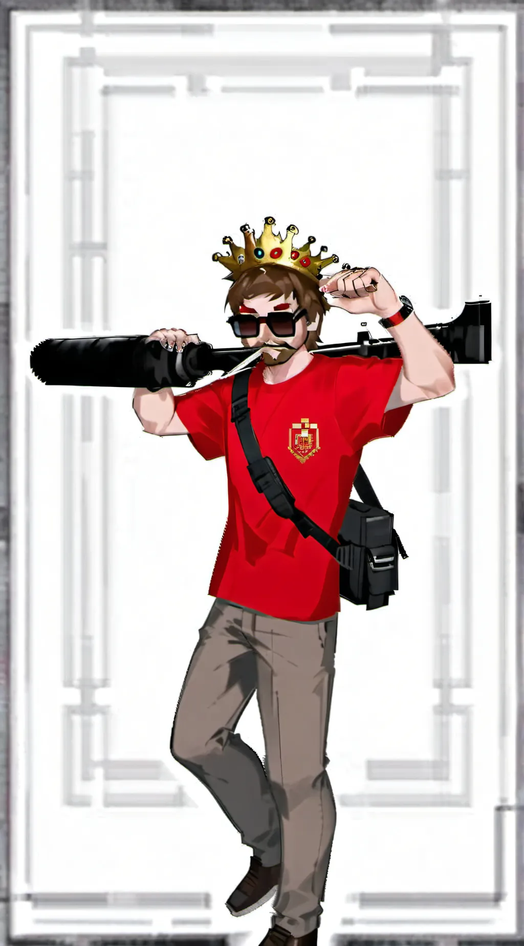 ai character: The Red King background