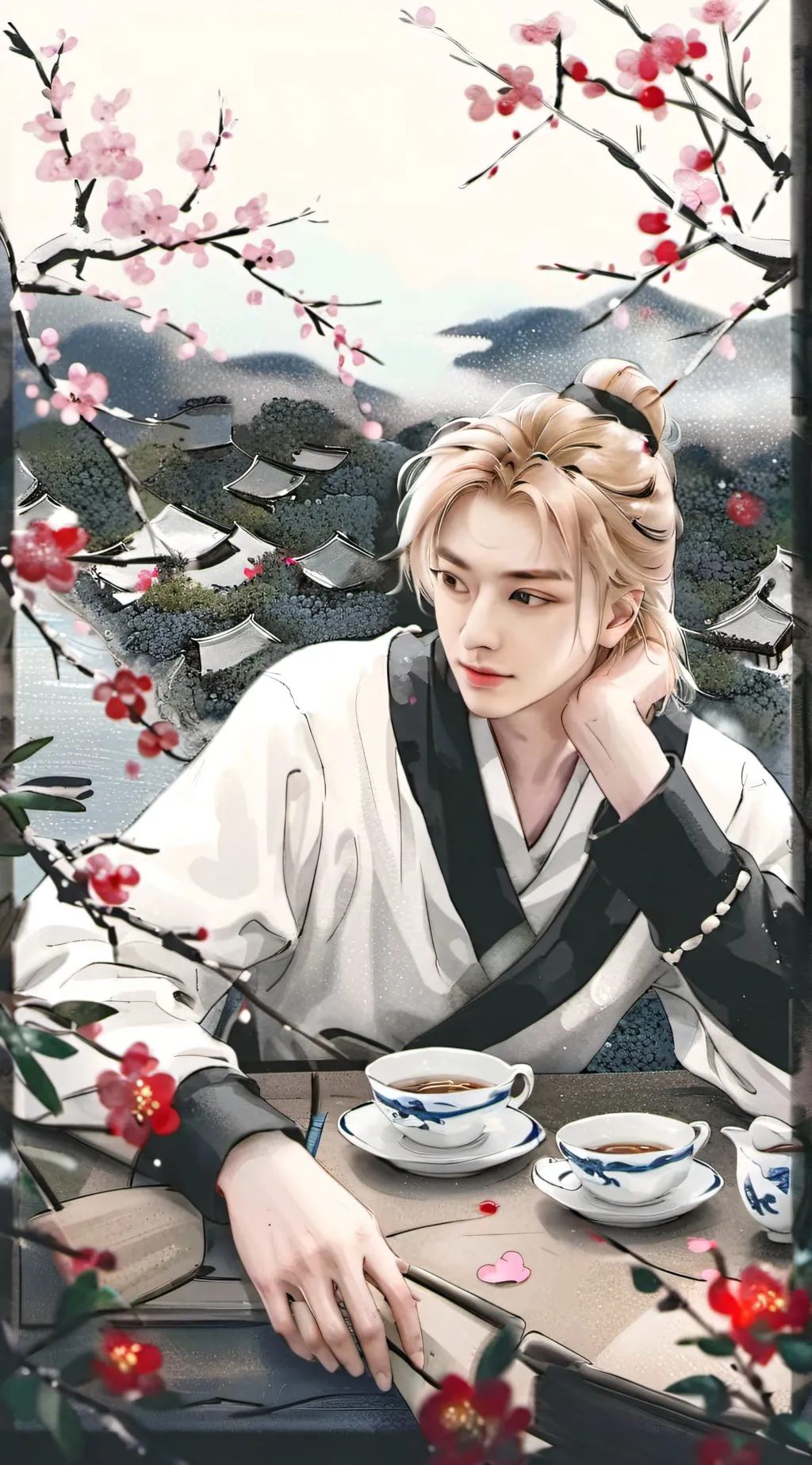 ai character: Hyunjin background